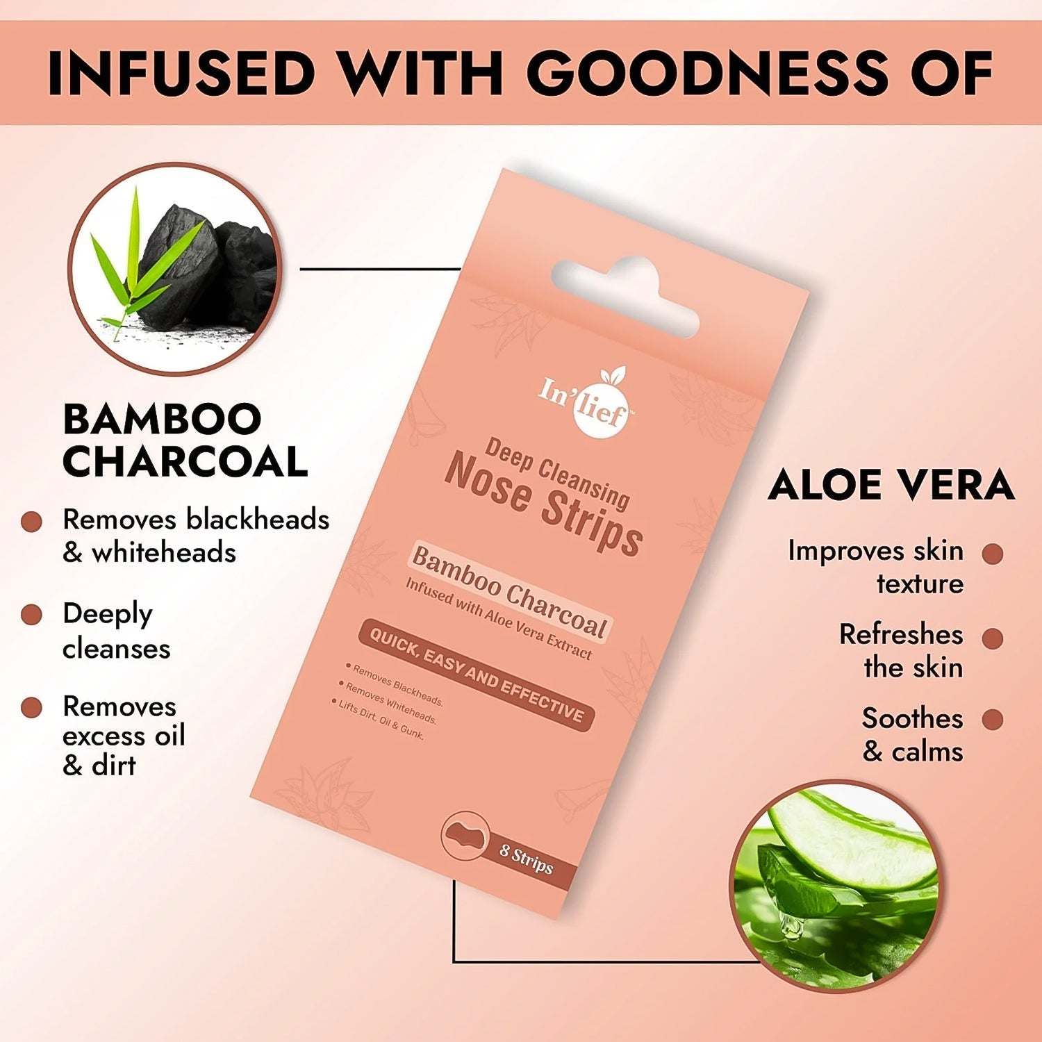 In’lief Deep Cleansing Bamboo Charcoal Nose Pack In’lief Deep Cleansing Bamboo Charcoal Nose Pack